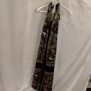 Elegant Multicolor Maxi Dress